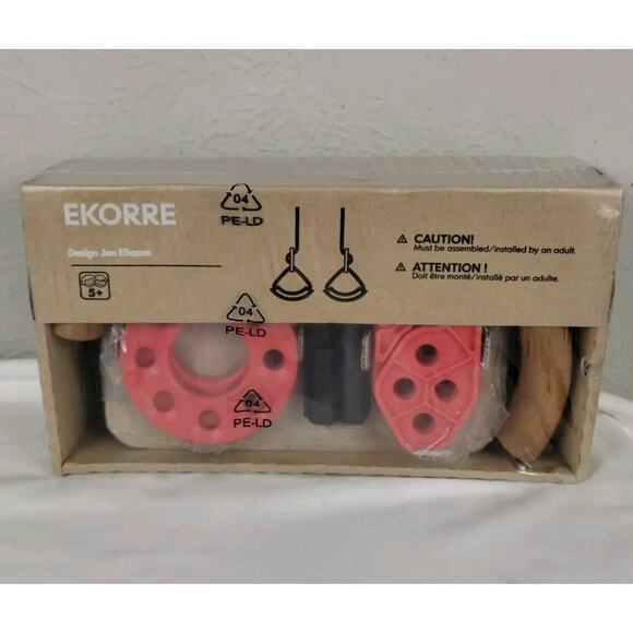 IKEA | Other | New Ikea Ekorre Exercise Hand Rings Rope Wood Handle Jon ...